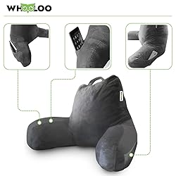 WhooLoo Reading Pillow Sitting Up in Bed Backrest