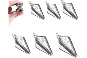 FCFKUK 50Pcs Fishing Sinkers Weights Kit Worm Fishing Sinker Weight Bullet Lead Sinkers Fishing Set