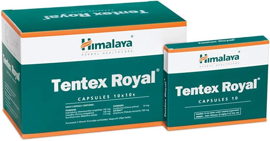 Himmalaya Herbals Ayurvedic Tenntex Royal for Men, 100 Capsules