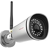 Foscam FI9900P 1080P Full HD WiFi Network CCTV IP Camera, Waterproof with 20 Metre Night Vision and Motion Detection, Micro SD and Cloud Storage. Outdoor Use Driveway/Garden - Silver