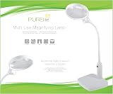 PURElite Multi-Use LED Magnifying Lamp White 1.8x 3x Table Clamp view 7