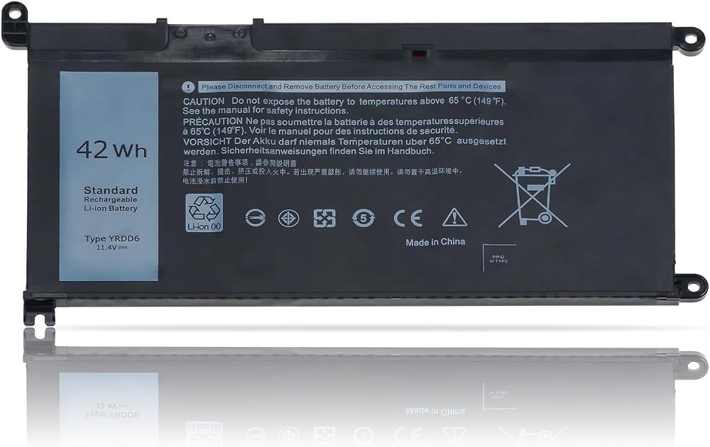 BIUBOTY YRDD6 Battery for Dell Inspiron 3000/5000/7000 Vostro 3491 3493 5480