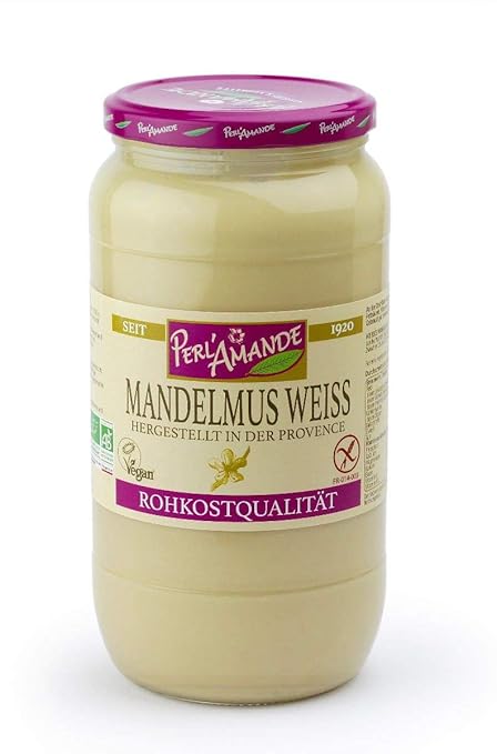 Bio Mandelmus weiss 1 kg im Glas - Rohkostqualität: Amazon.de