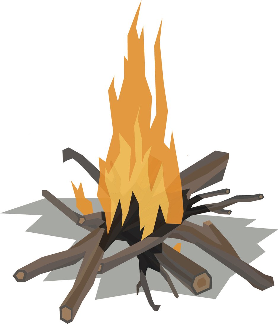 Amazoncom Cool Outdoor Campfire Cartoon Vinyl Decal