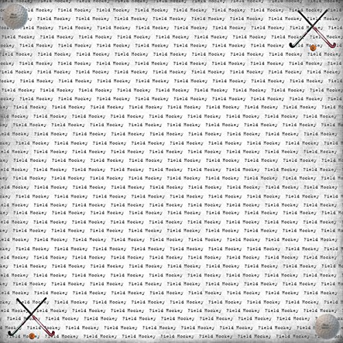Field Hockey Typewriter (34615) 12 inch x 12 inch Scrapbook Paper - 1 Sheet