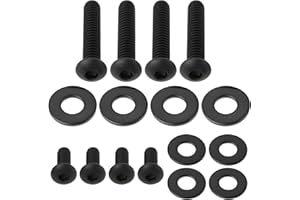OTOTEC Motorcycle Switchgear Screws Set 304 Stainless Steel Black Compatible with Har-Ley Davidson Softail 96-25