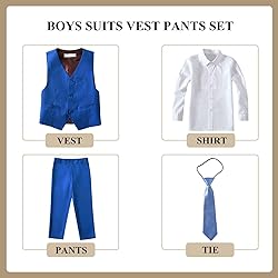 Laimi Duo Boys' Suits Royal Blue Suit for Toddler