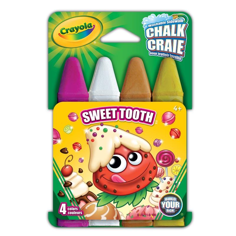 Amazon.com: Crayola Build Your Box Sweet Tooth Chalk (4 Count ...