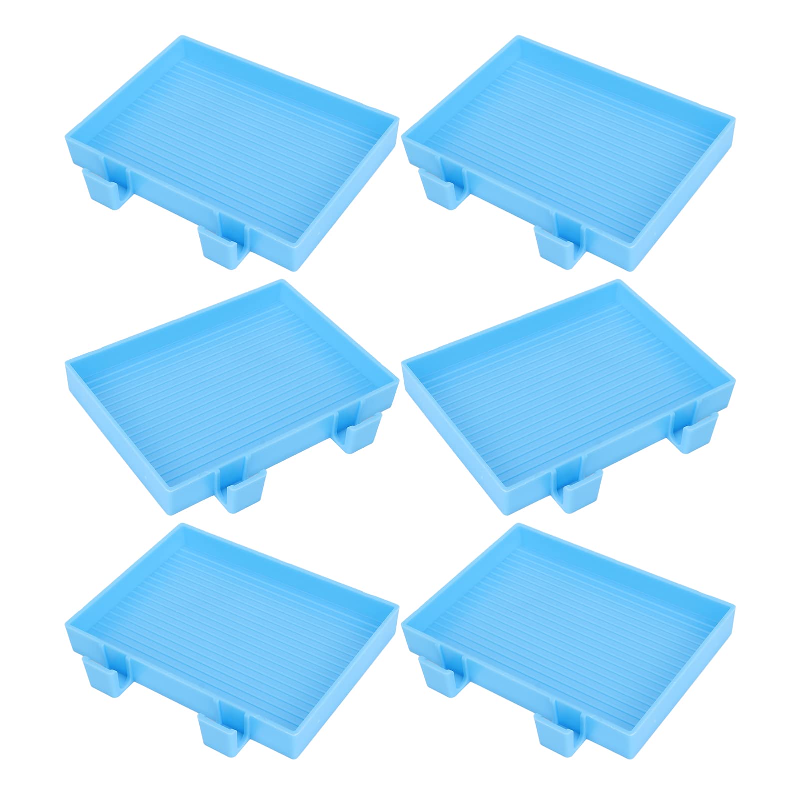 Bead Sorting Trays, 6pcs Rhinestone Storage Trays Bead Sorting Tray for DIY Art Craft Diamond Art Storage Container Bead Sorting Container DIY Diamond Art Painting Accessories