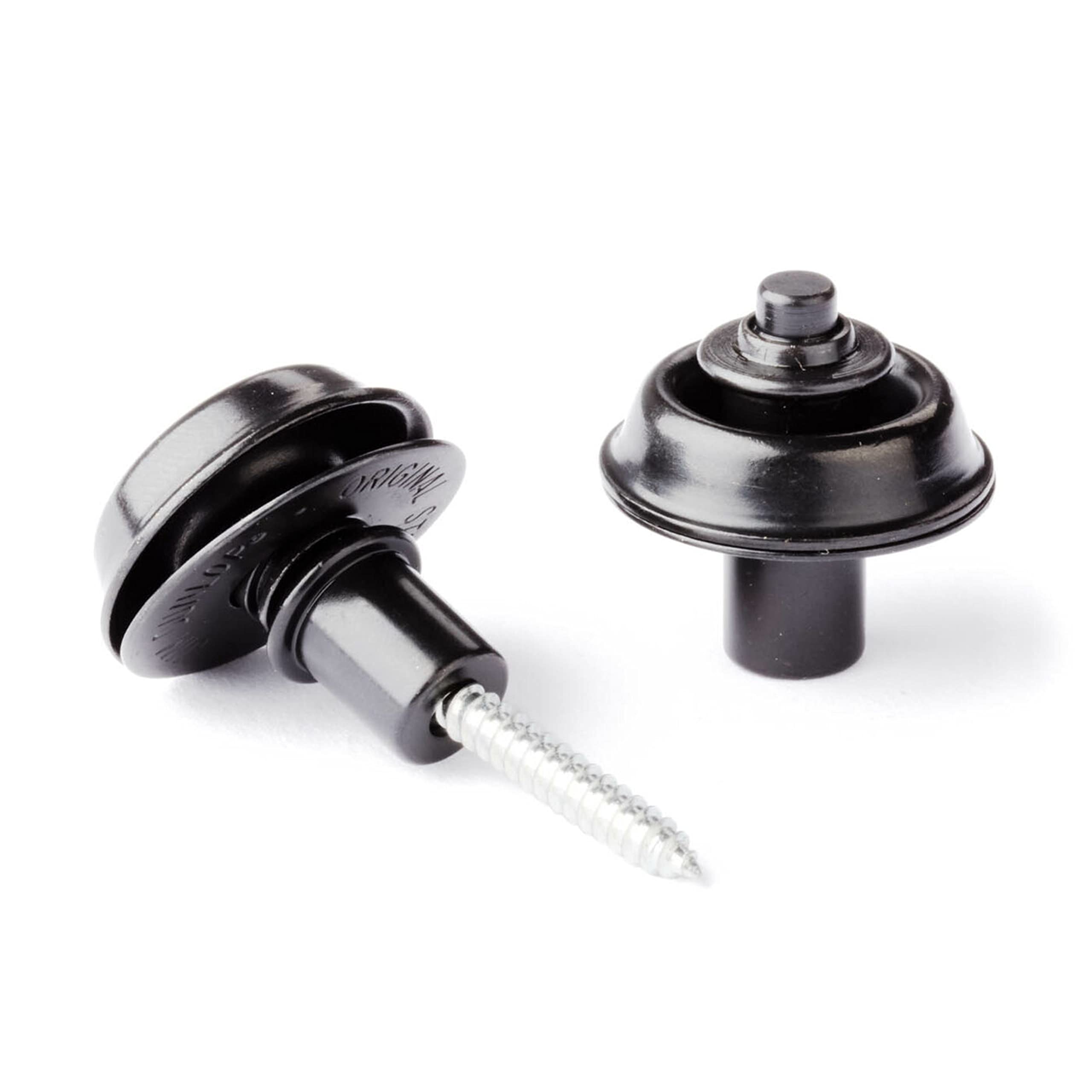 Jim Dunlop Straplock Flush Set - Black