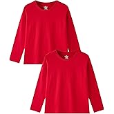 Family Feeling Kids Long Sleeve Crewneck Tshirt Boys Plain T-Shirt