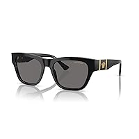 Versace VE4457 GB1/87 55MM Black/Dark Grey Square Sunglasses