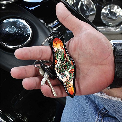 MUNIO Designer Self Defense Kubotan Keychain with Ebook (Dragon Legend) - Thumbnail 4