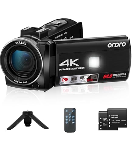 Amazon.com : ORDRO 4K Video Camera Z36-1080P 30FPS Camcorder for