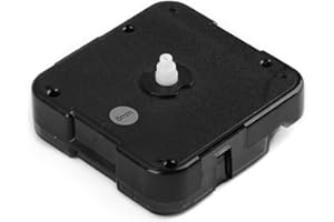 KAKUPPA Quartz Clock 12888 Movement Replacement Set, Battery Operated Axis Shaft High Torque Clock Parts Suitable with Thread and Seconds Hand Motor Repair Parts and DIY (Shaft 8mm - No Thread)