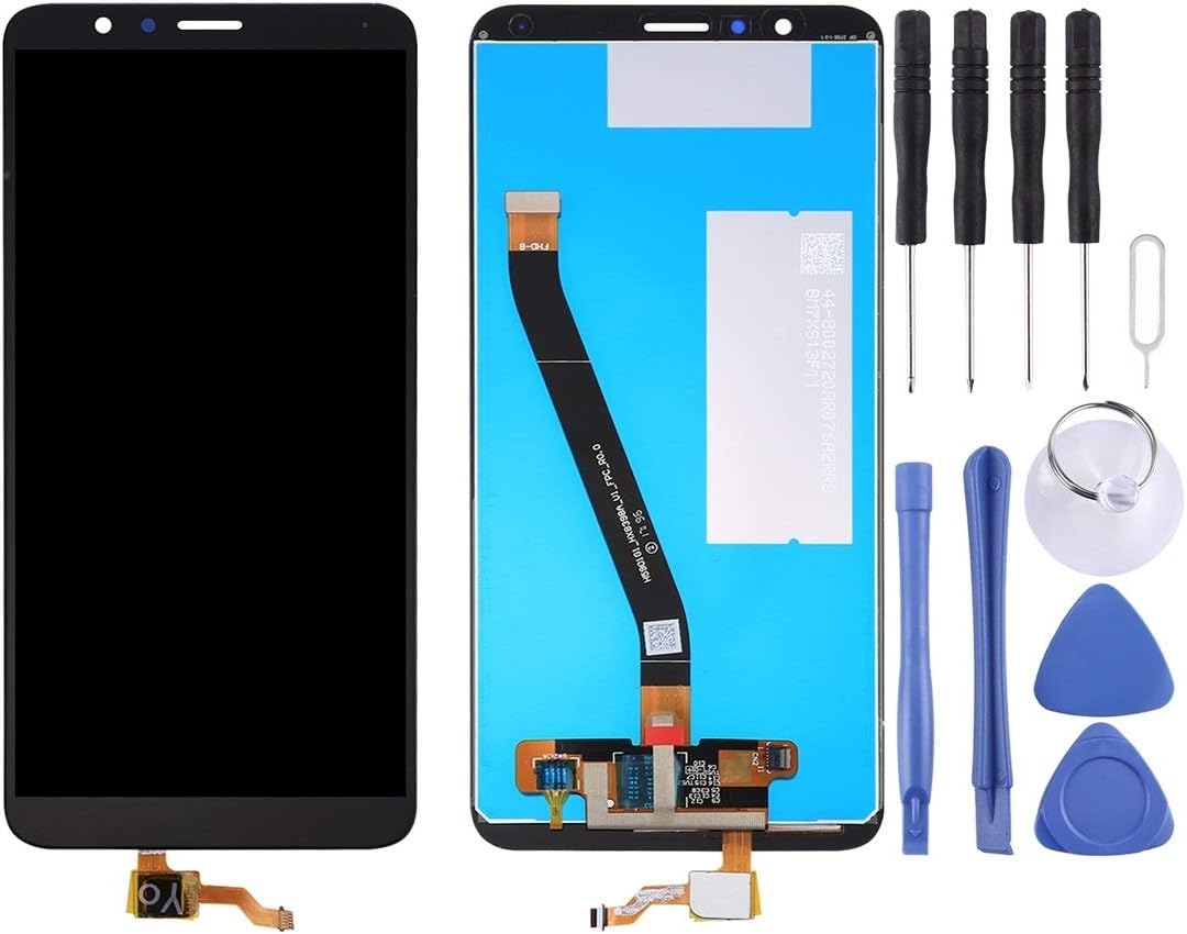 HYFGESDA Replace For Huawei Honor 7X LCD Screen and Digitizer Full Assembly(Black) (Color : Black)