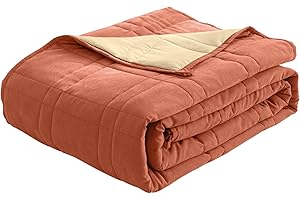 GOHOME Weighted Blankets for Adults (88 * 104 Inch, 25 Lbs) - Heavy Blanket with Premium Stitching and Soft Suede Fabric, Ant