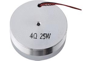 Heayzoki Vibration Speaker,50mm 2Inch Speaker Vibration,All Frequency Resonance,Strong Bass Louderspeaker, 4 Ω 25 w / 8 Ω 20 w Optional Impedance Power,for PC Phone etc(4Ω 25W)