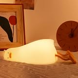 Anywin Lying Flat Duck Night Light – Soft Silicone Lamp, Rechargeable, Timer view 2