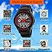 Kid Watch Multi Function Digital LED Sport 50M Waterproof Electronic Analog Quartz Watches for Boy Girl Children Gift Red
