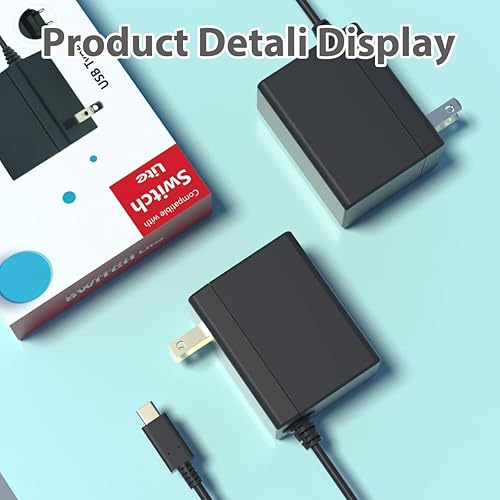 Switch Charger for Nintendo Switch, AC Power Adapter with 5Ft