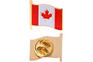 Canada Canadian Country Flag Lapel Pin Enamel Made of Metal Souvenir Hat Men Women Patriotic (Waving Flag Lapel Pin)