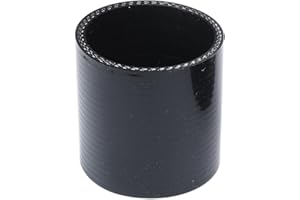 AC PERFORMANCE ID 2.75" (70mm), Straight Coupler, Length 3" (76mm), 3-Ply Reinforced, Universal Automotive Pure Silicone Hose, Black