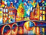Buffalo Games Amsterdam from The Cities in Color Collection Jigsaw Puzzle (750 Piece)