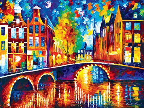 Buffalo Games Amsterdam from The Cities in Color Collection Jigsaw Puzzle (750 Piece)