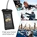 Waterproof Phone Case 4326539236, 3 Pack Cambond Floating Waterproof Phone Pouch, Transparent TPU Water Proof Cell Phone Pouch Dry Bag with Lanyard for iPhone X 8 7 6s Plus Galaxy S9 S8 S7, Black Blue White