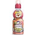 Paldo Fun & Yum Pororo Kids Peach Flavor Drink, Pack of 8, Fruit Juice Drinks with Comfortable Push-Pull Sports Cap, Perfect Drink for Children 7.95 fl oz. x 8
