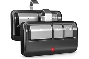 GONAT Universal Garage Door Opener Remote with Visor Clip, for LiftMaster/Chamberlain/Craftsman Door Opener, Suitable for 5 Color Learn Buttons, 2 Pack