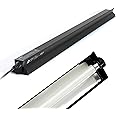 Giangarden T5 HO UVB Lighting Combo Kit, Reptile Light Fixture with UVB 5.0 Fluorescent Tube Ideal for Tropical Rainforest grasslands and Deserts Such as Lizard Snakes Turtles and Tortoises