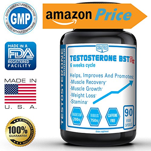 UPC 694263708454, Best Testosterone Booster Supplement for Men - TESTOSTERONE BSTRx - Testosterone enhancement for Best Muscle Growth and Recovery Time with Tribulus Terrestris - 6 Weeks Cycle - Made in USA -