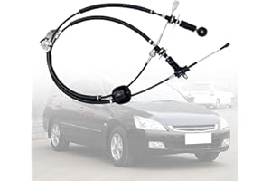 NLQR Transmission Manual Shifter Cables Compatible with Honda Accord 2003-2007 Accord Euro-R 2001-2006 TSX 2004-2008 K24 5 or 6 Speed Transmission # 54100-SDA-A01 54310-SDA-L02
