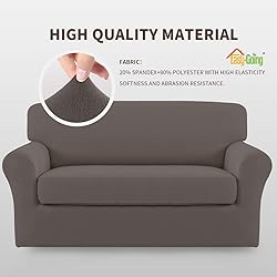 Easy-Going 2 Pieces Microfiber Stretch Sofa