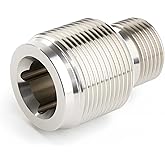 DEEFILL Oil Filter Adapter 13/16"-16 to 1 1/8"-16, SUS304 Stainless Steel, Compatible with Duramax CAT 1R-1807, VOLVO 478736, AGCO AG121853, BALDWIN B7225, NAPA 7791