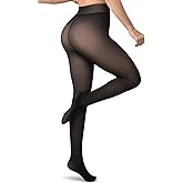 Vosda Women’s Fleece-Lined Tights - Ultra-Warm Fake Sheer Look Pantyhose Thick Leggings for Winter