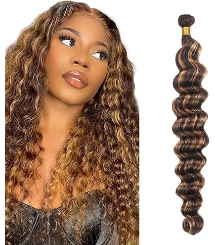 Amazon.com : Blonde Human Hair Bundles 613 Blonde Curly  display picture 2
