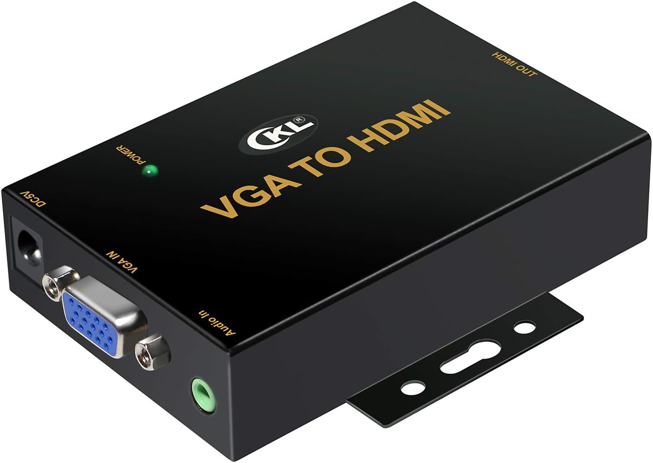 VGA to HDMI Adapter Converter 1080P with 3.5mm Audio Sound and DC 5V Power Supply for PC Laptop Display Computer Mac Projector HDTV