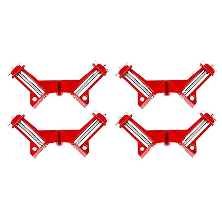 MKchung 90 Degree Right Angle Picture Frame Fish Tank Woodwork Corner Clamp(4pcs)
