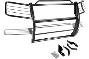 DNA Motoring GRILL-G-053-BK Front Bumper Brush Grille Guard,Black
