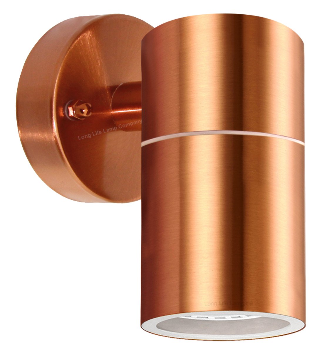 Long Life Lamp Company Modern Outdoor Wall Light Copper Finish IP65 ZLC098C