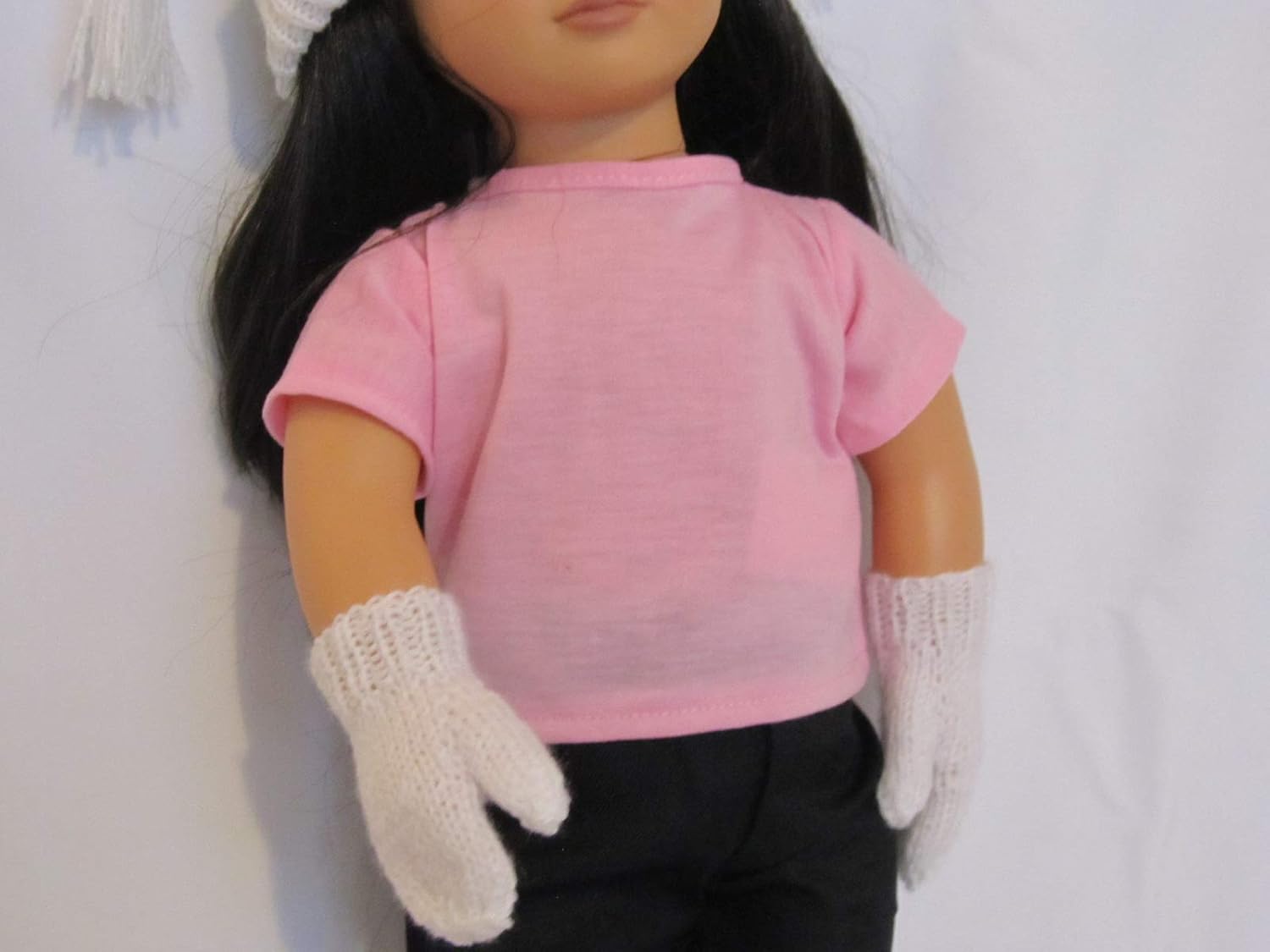 Winter holiday outfit with boots and mittens to fit 18″ dolls like