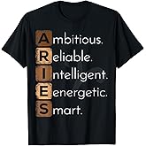 Aries Zodiac Sign Men Women Kids Aries March April Birthday T-Shirt
