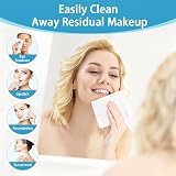 HOMEXCEL Face Towels Disposable Makeup Remover Wipes 50 Count 20x20 cm view 4