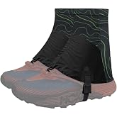 UNIQOCK Low Gaiters,Ankle Gaiters,Snow Boot Guard Gators,Shoe Gaiters,Gators for Hiking Boots,Leg Gaiters,Waterproof Hiking Gaiters for Hunting,Running,Snow,Mountain Climbing