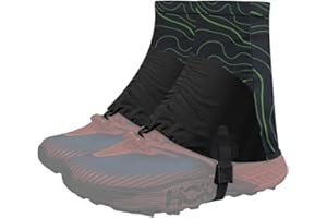 UNIQOCK Low Gaiters,Ankle Gaiters,Snow Boot Guard Gators,Shoe Gaiters,Gators for Hiking Boots,Leg Gaiters,Waterproof Hiking Gaiters for Hunting,Running,Snow,Mountain Climbing