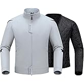 RIDEIRON Winter Motorcycle Jacket for Men, Waterproof Windproof Motorbike Riding Jackets with Ce Level 2 Armor (Shoulder/Elbow), Removable Thermal Liner