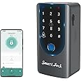 KENRONE Smart Key Lock Box,with Code Fingerprint and App Remote Access WiFi,Features a Doorbell Voice Function,Wallmount Key 